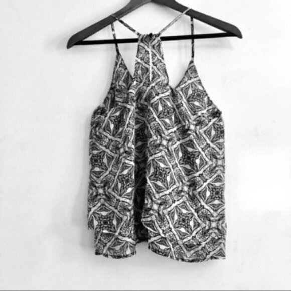 nordstrom Sun & Shadow Top XS Double Layer Halter Printed Modern Family Haley - Picture 9 of 13